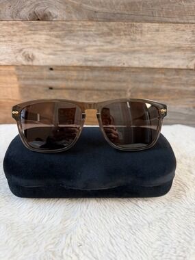 Gucci Brown Square Sunglasses NWT With Black Case